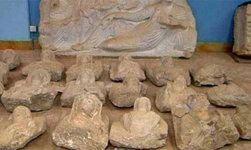 Piezas antiguas robadas en Siria
